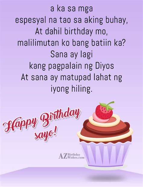 simple birthday wishes tagalog|How to Say Happy Birthday in Tagalog: Formal and Informal Way.